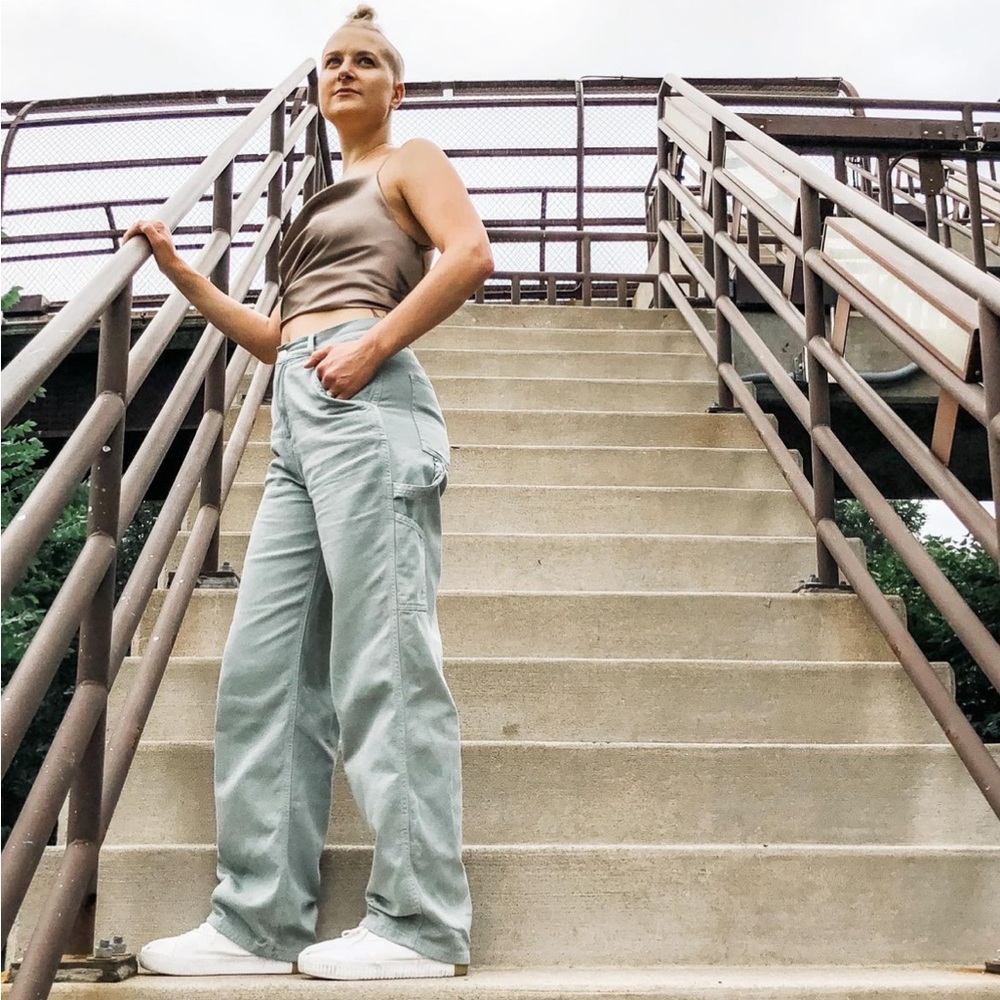 Garage Clothing Light Green Sage Colored Carpenter Pant